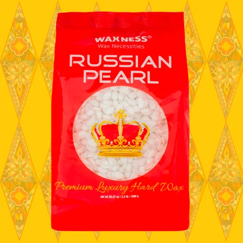Vista 7 de Perlas de cera dura de mezcla de polímero Waxness, perlas rusas de lujo premium 1 kg / 2.2 lb