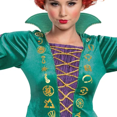 Vista 3 de Disguise Disfraz de Winifred Sanderson para mujer, disfraz oficial de Hocus Pocus, vestido de Winnie de Disney