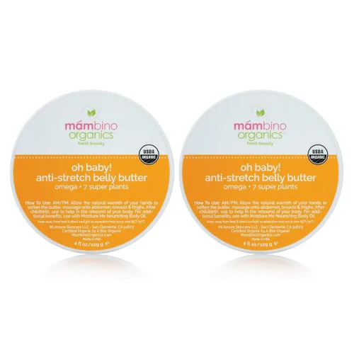 Vista 14 de Mambino Organics Oh Baby! Aceite de vientre para mujeres embarazadas, aceite orgánico para estrías para embarazo, elasticidad de la piel posparto