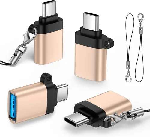 Vista 10 de Adaptador USB C a USB, USB C hembra a USB macho adaptador para iPhone Negro