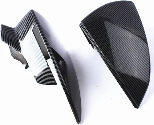 Vista 2 de Cubierta de espejo retrovisor lateral negro para Seat Leon MK3 2013-2020 Ibiza MK5 Arona 2017-2018