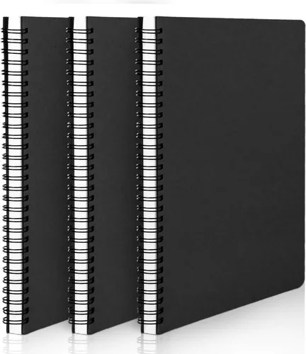 Vista 11 de EUSOAR Cuaderno de 5 materias, 1 pieza A4 de 11" x 8-1/2 pulgadas con espiral rayado universitario, bloc de escritura, 100GSM 120 hojas/240 páginas