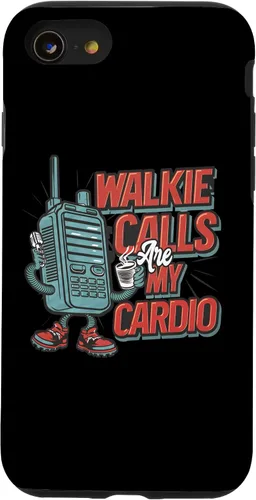 Vista 13 de Funda para profesor de educación especial retro para iPhone 15 Walkie Calls Are My Cardio