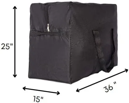 Vista 2 de Bolsa de viaje de carga cuadrada Bolsa Maleta de Lona, bolsa de equipaje con tapa , Negro -, Viajes