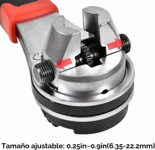 Vista 6 de SaferCCTV - Llave de trinquete ajustable para tornillo de 0.27 a 0.86 pulgadas, llave universal multifuncional, llave ajustable de trinquete