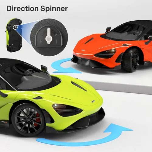Vista 4 de MIEBELY Carro de Control Remoto, McLaren Rc Cars con Licencia Oficial Escala 1/12 7.4V 900mAh Carro de Juguete con Modelo Rápido de 12km/h Faro