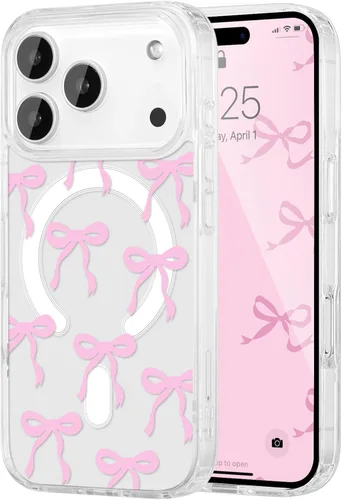 Vista 20 de UEEBAI - Funda magnética para iPhone 11, diseño de lazo, compatible con MagSafe, funda transparente delgada inalámbrica, antiamarilleo, a prueba