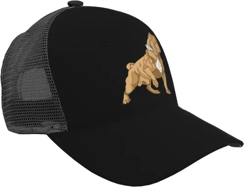 Vista 2 de American Bully Trucker Hat - Gorra de béisbol de malla para hombres o mujeres al aire libre