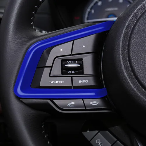Vista 4 de Auovo Funda de Volante y Tapa de Consola Central para Subaru Crosstrek Outback Legacy Accesorios 2018-2026 para Subaru Impreza 2017-2026/19-26 Azul