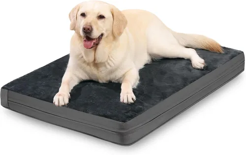 Vista 10 de Cojín impermeable de la jaula de la cama del perro pequeño 24", alfombra ortopédica lavable del gato del cachorro Outdoor Pet Bed Foam, Reversible