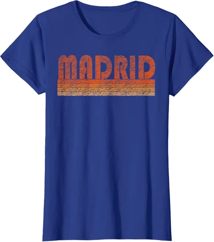 Vista 84 de clásico Retro Madrid playera, hombre 3XL, Asphalt Negro