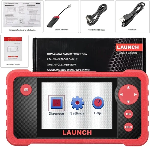 Vista 9 de LAUNCH CRP123 V2.0 Elite Escáner OBD2, herramienta de diagnóstico para auto 2025 Nuevo motor/ABS/SRS/transmisión con restablecimiento