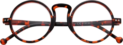 Vista 7 de Eyekepper Gafas de lectura redondas para mujeres y hombres lectores retro Amarillo