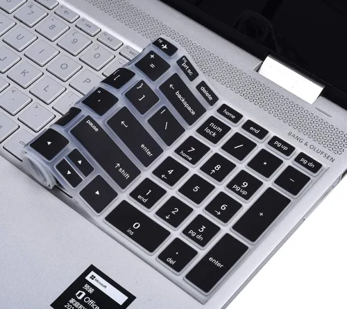 Vista 5 de Cubierta de teclado para portátil HP 15.6 15-dw 15-dy 15-da/db 15-ef 15-bs/bw 15-dy5033dx dy5073dx dy2073dx dy5399nr dy5599nr 15-dw4047nr Negro