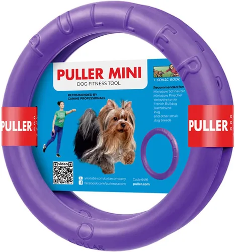 Vista 7 de COLLAR Juguete de Anillo para Exteriores - Búsqueda y Tirón de Guerra para Perros Pequeños, Medianos y Grandes - Bola y Soft Frisbee Alternativo