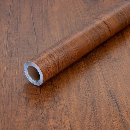 Vista 12 de Papel tapiz auto-adhesivo con diseño de madera de 17.71x236.2 pulgadas, papel de pared desprendible para el hogar, decorativo, sintético