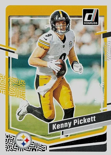Vista 4 de Pittsburgh Steelers 2023 Donruss Juego de 12 Tarjetas del Equipo Sellado de Fábrica con Kenny Pickett, George Pickens y TJ Watt más 3 Tarjetas