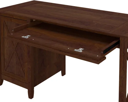 Vista 6 de Bush Furniture - Organizador de escritorio Key West con cajones , Madera, Bing Cherry cereza bing