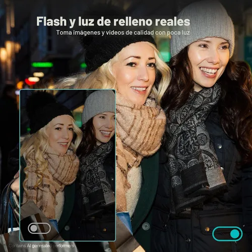 Vista 5 de Fansbe Smart Cámara digital, cámara de vlogging 4K con 64 MP, cámaras digitales apuntar y disparar con zoom de 18X, antivibración, dial de modo Rosa
