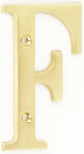 Vista 23 de ZW Hardware B100 - Letra M de latón macizo chapado en níquel mate (4 pulgadas)