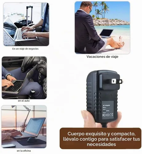 Vista 4 de Cargador adaptador de CA para QFX PBX-8074 recargable Bluetooth Party Speaker Cable de fuente de alimentación PSU
