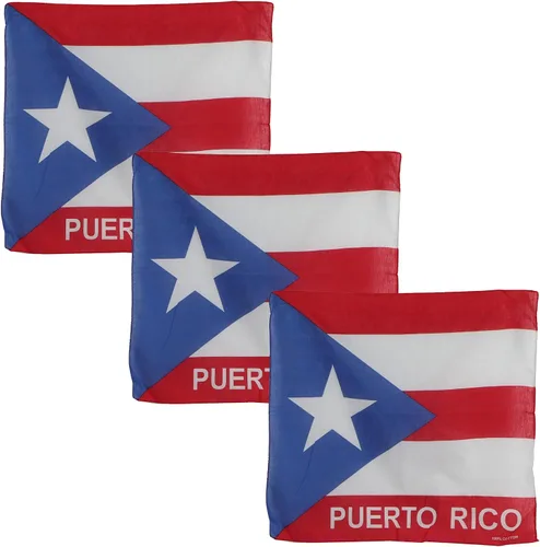 Vista 26 de Motique Accessories Juego de 3 bandanas grandes de algodón - Banderas del Caribe