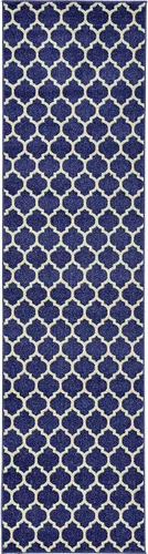 Vista 55 de Unique Loom Trellis Collection - Alfombra de área de Filadelfia, rectangular de 2 pies 2 pulgadas x 3 pies, color morado y marfil
