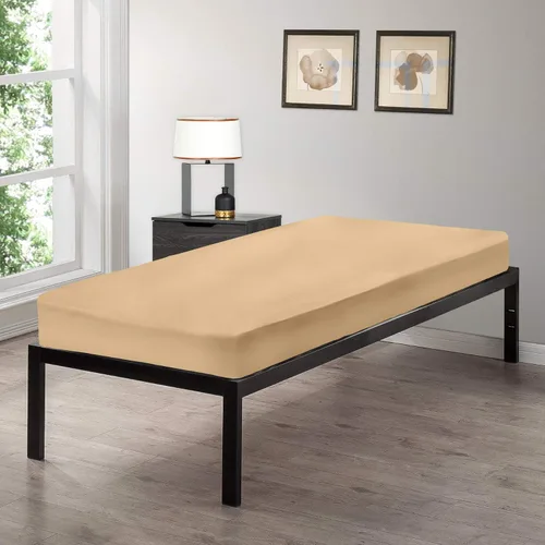 Vista 10 de Gilbins Sábana bajera ajustable tamaño cuna de 30 x 75 pulgadas, hecha de algodón, perfecta para literas de campamento, caravanas, camas
