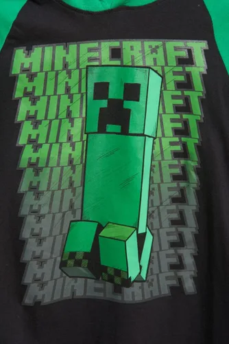 Vista 3 de Minecraft Camiseta con capucha de manga larga para niños