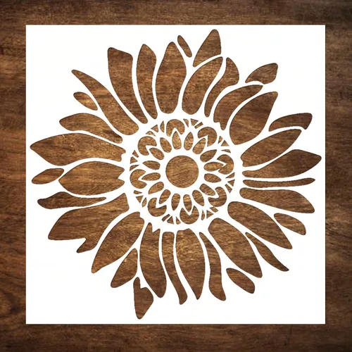 Vista 13 de DLY LIFESTYLE Plantilla Boho – Flores pequeñas – 7 x 7 pulgadas – Arte y manualidades – Lienzo, papel, tela, paredes, muebles