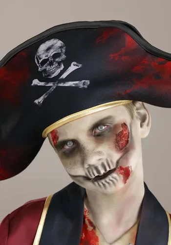 Vista 5 de Disfraz de pirata zombi para niños