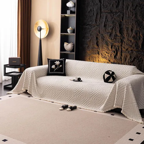 Vista 39 de ROOMLIFE Manta de sofá estilo azteca boho para sillones de 2/3 cojines, fundas de sofá lavables y antideslizantes aptas para mascotas, protector