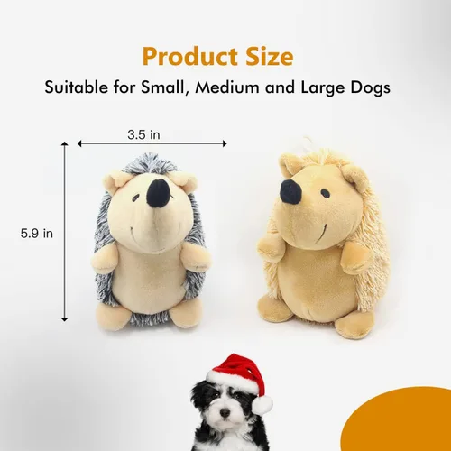 Vista 7 de CPYOSN Juguetes Chirriantes para Perros, Juguetes de Peluche Rellenos Crujientes Duraderos para Masticar para Perros, para la Dentición