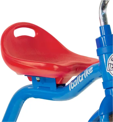 Vista 5 de Italtrike Triciclo Transporter Classic para exteriores con cesta para niños pequeños y niños, ingeniería superior, fuerte y duradero, asiento