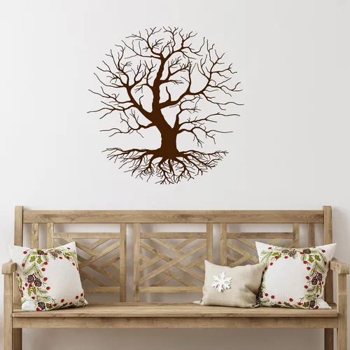 Vista 3 de Vinilo para pared, diseño de ramas de árbol, estilo gótico, decoración de la naturaleza, pegatinas (3804ig)