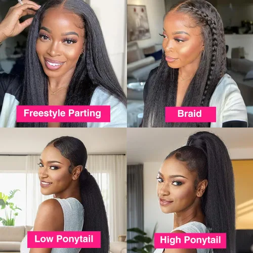 Vista 7 de Invisi - Extensiones de cabello humano con clip, 2 unidades de 8.47 oz, 16 unidades, extensiones de cabello humano Remy lacio, invisible
