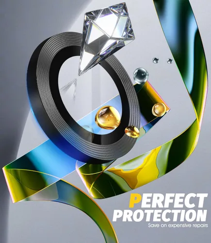 Vista 6 de Orzero Protector de lente de cámara compatible con Samsung Galaxy S25, bandeja de instalación de un solo paso, cubierta de vidrio con anillo