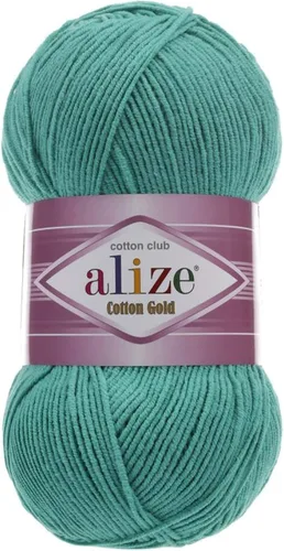 Vista 14 de 55% algodón 45% acrílico Alize Cotton Gold Yarn 1 madeja/bola 3.53 oz 360 yardas (1-crema)