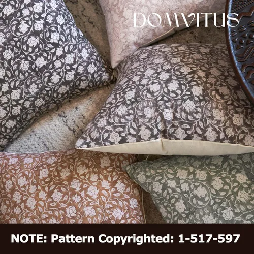 Vista 5 de DOMVITUS Fundas de almohada florales de 18 x 18 pulgadas, fundas de almohada para sofá, funda de almohada con estampado floral, fundas decorativas