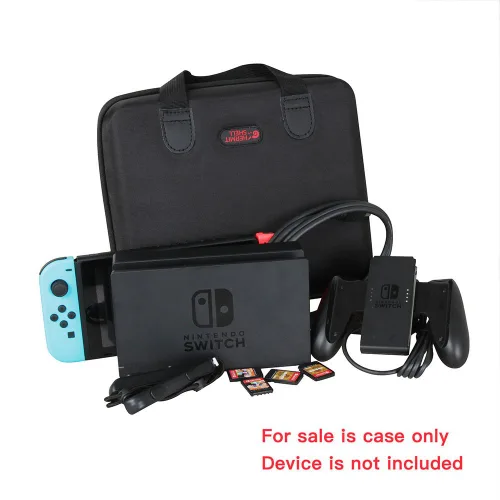 Vista 9 de Hermitshell Hard EVA Travel Black Case Fits Nintendo Switch System