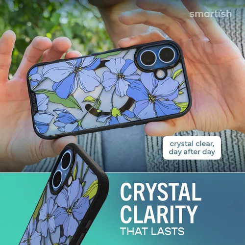 Vista 4 de Smartish® - Funda MagSafe transparente para iPhone 17, Gripmunk, funda delgada magnética [ligera + protectora], cubierta de agarre delgada