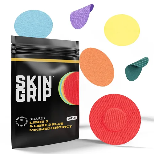 Vista 18 de Skin Grip Freestyle Libre 3 & Instinct - Parches adhesivos impermeables y resistentes al sudor para 10-15 días (no para Libre2), cubierta