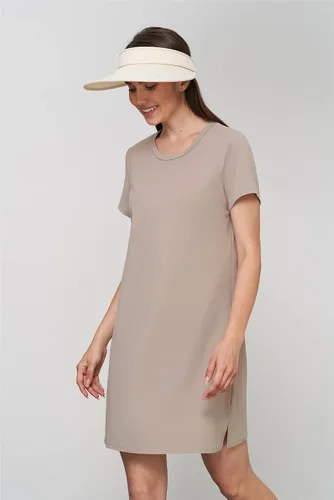 Vista 5 de altiland Vestido de tenis de entrenamiento atlético de manga corta para mujer
