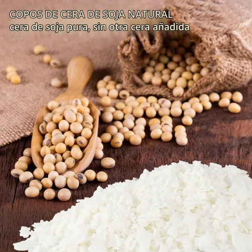 Vista 5 de Bolsa de 5 Libras de Cera de Soya para Hacer Velas DIY, Suministros Naturales para Hacer Cera - Copos de Cera de Soya