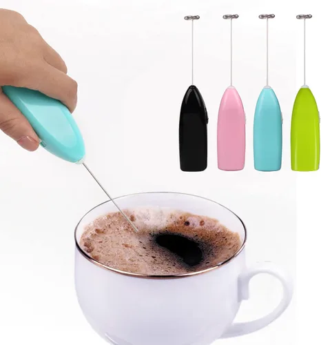 Vista 2 de Batidor eléctrico del espumador de la leche del mezclador del café de la bebida pequeña de las licuadoras de la mano para mezclar los huevos crema