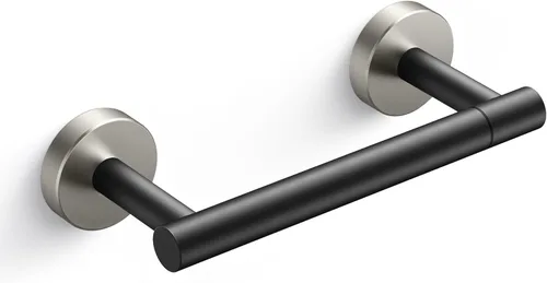 Vista 8 de FORIOUS Soporte de pared para papel higiénico, soporte de rollo de papel higiénico de doble poste giratorio de acero inoxidable para baño