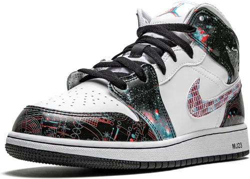 Vista 4 de Nike Air Jordan 1 Mid SE unisex para niños, Marrón (BrownMulti)
