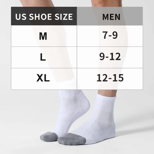 Vista 2 de CS CELERSPORT Paquete de 6 calcetines tobilleros para hombre con cojín para correr