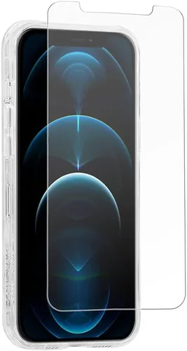 Vista 5 de Case-Mate Protector de pantalla para iPhone 13 Pro/iPhone 13, vidrio templado 9H con protección contra roturas, antihuellas dactilares, película