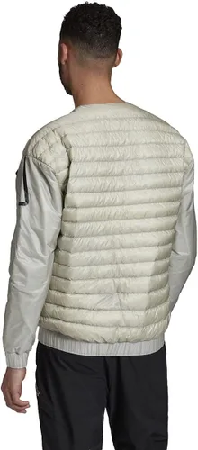 Vista 2 de adidas Terrex Hike Bomber Down - Chaqueta para hombre, Metal Grey-black-yellow